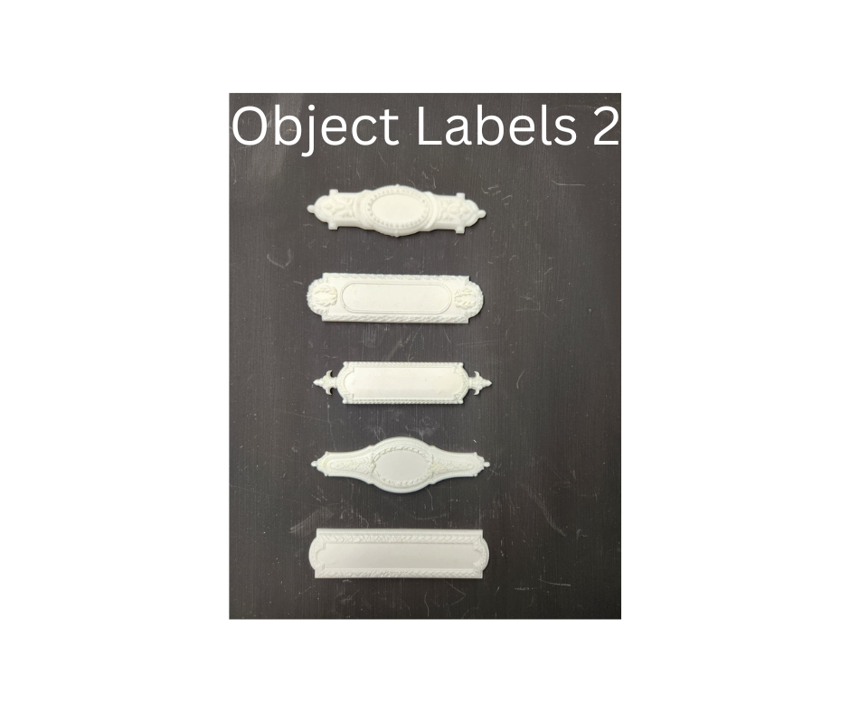Resin Casting Object Labels 2