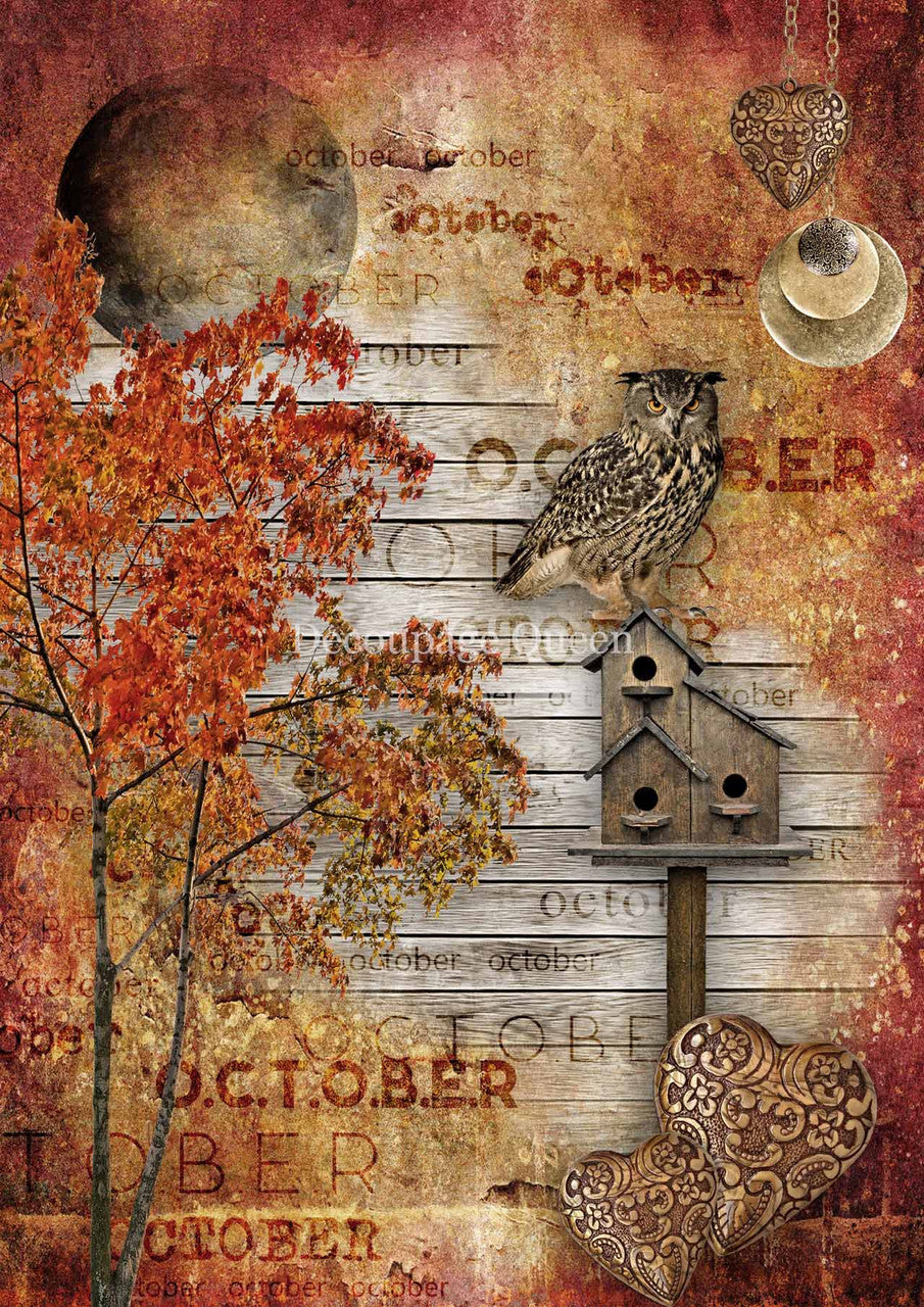 Decoupage Queen-October Moon