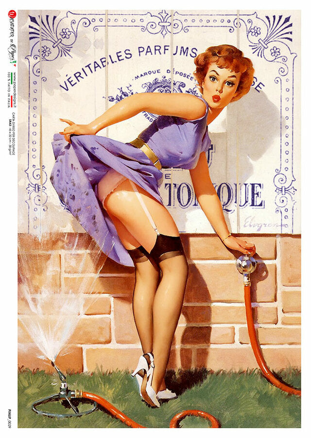Paper Designs - Purple Dress Pinup