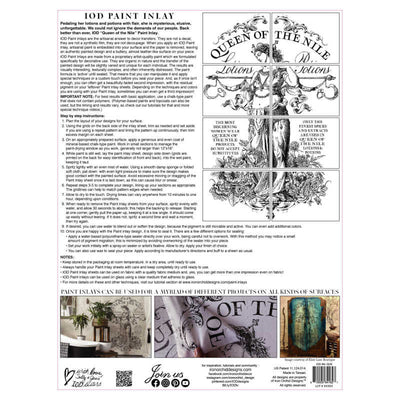Queen of the Nile Paint Inlay