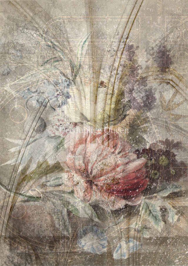 Decoupage Queen-Rose Reflections