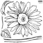 IOD - Sunflower Silicone Stamp