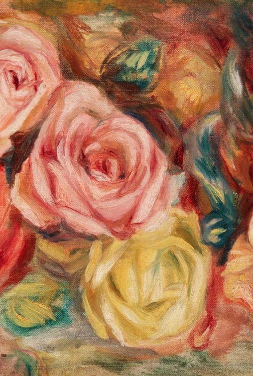 Textured Floral Left Decoupage Paper-R