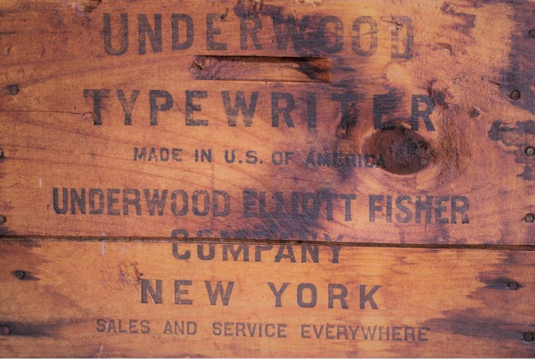 Underwood Crate Decoupage Paper