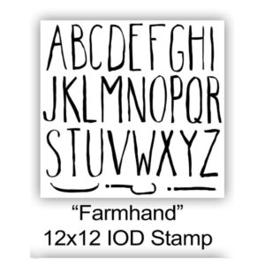 Farmhand Letter Stamp