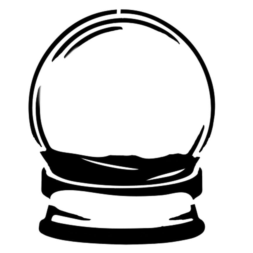 Roycycled Snow Globe Stencil